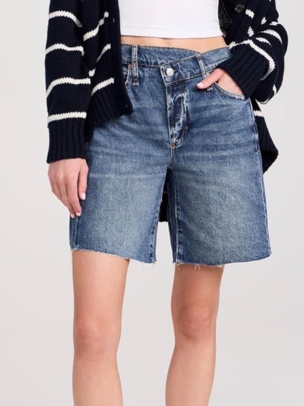 Boomerang High-Rise long Short - Blue
